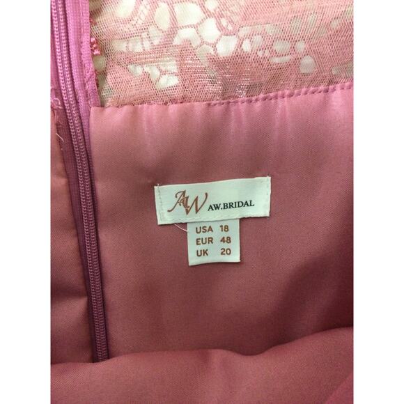 AW BRIDAL 18 2X plus desert rose Nawabi mother of bride party maxi dress B110 - Picture 8 of 9